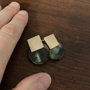 Art Deco Marble Earrings